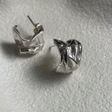 Organic Crush Hoop Earrings