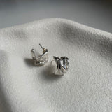 Organic Crush Hoop Earrings
