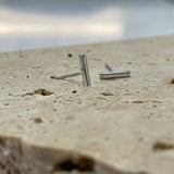 Bar stud earrings - Sterling Silver