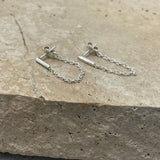 Bar chain stud