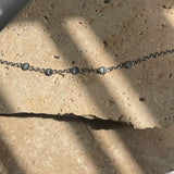 Dainty Dot Initial Bracelet Sterling Silver