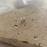 Initial stud earrings - Sterling Silver