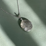 dog nose or paw print necklace in sterling silver or solid gold
