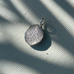 dog nose or paw print necklace in sterling silver or solid gold