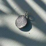 dog nose or paw print necklace in sterling silver or solid gold