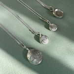 dog nose or paw print necklace in sterling silver or solid gold