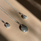 dog nose or paw print necklace in sterling silver or solid gold