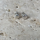Molten stud earrings - Sterling Silver